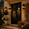 🎃🧙‍♀️ Lighted Witch Hat Hanging Chime ✨ Battery-Powered Halloween Décor