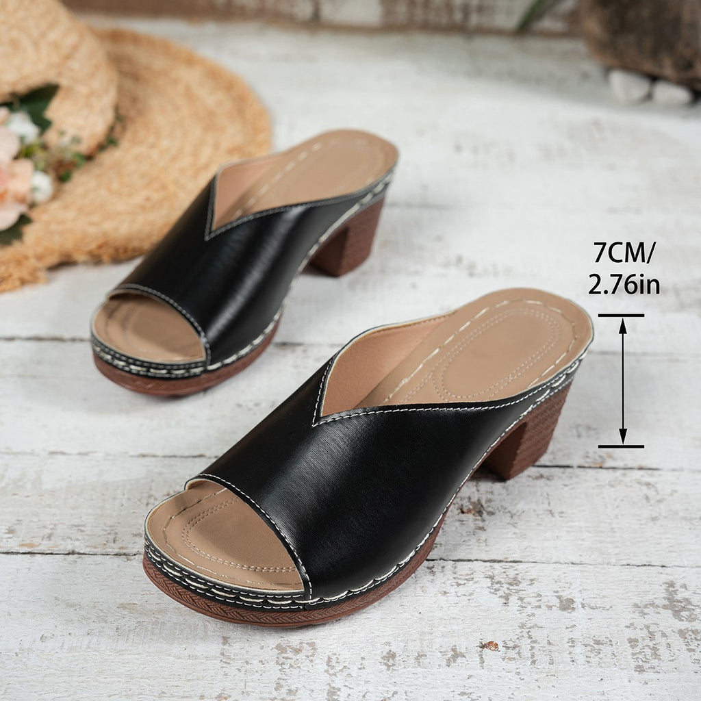 NEUHEIT 70% RABATT - Orthopädische Sandalen mit klobigem Absatz - 2 KAUFEN, VERSANDKOSTENFREI