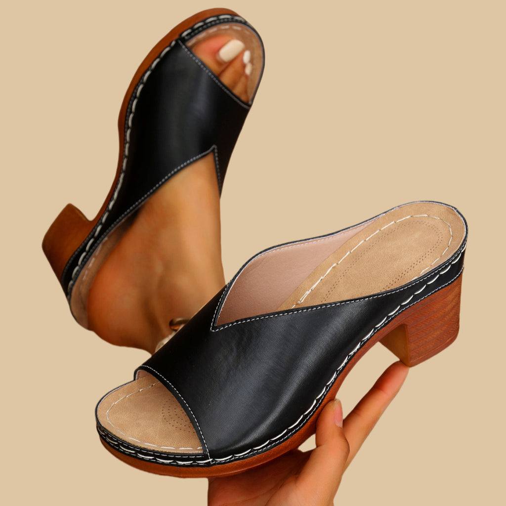 NEUHEIT 70% RABATT - Orthopädische Sandalen mit klobigem Absatz - 2 KAUFEN, VERSANDKOSTENFREI