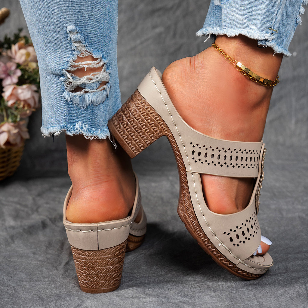 Orthopädische Sandalen mit Strass-Absatz ( 2 KAUFEN, VERSANDKOSTENFREI )