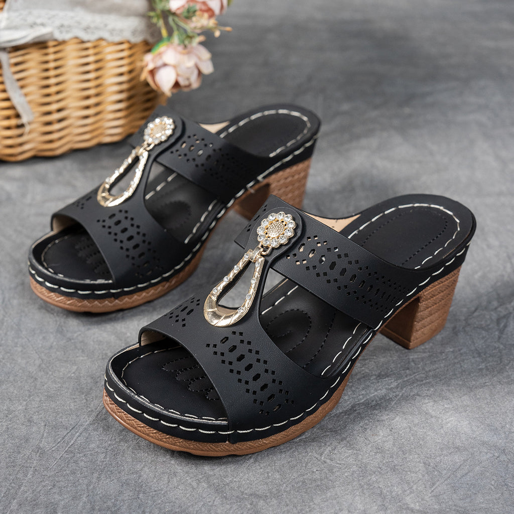 Orthopädische Sandalen mit Strass-Absatz ( 2 KAUFEN, VERSANDKOSTENFREI )