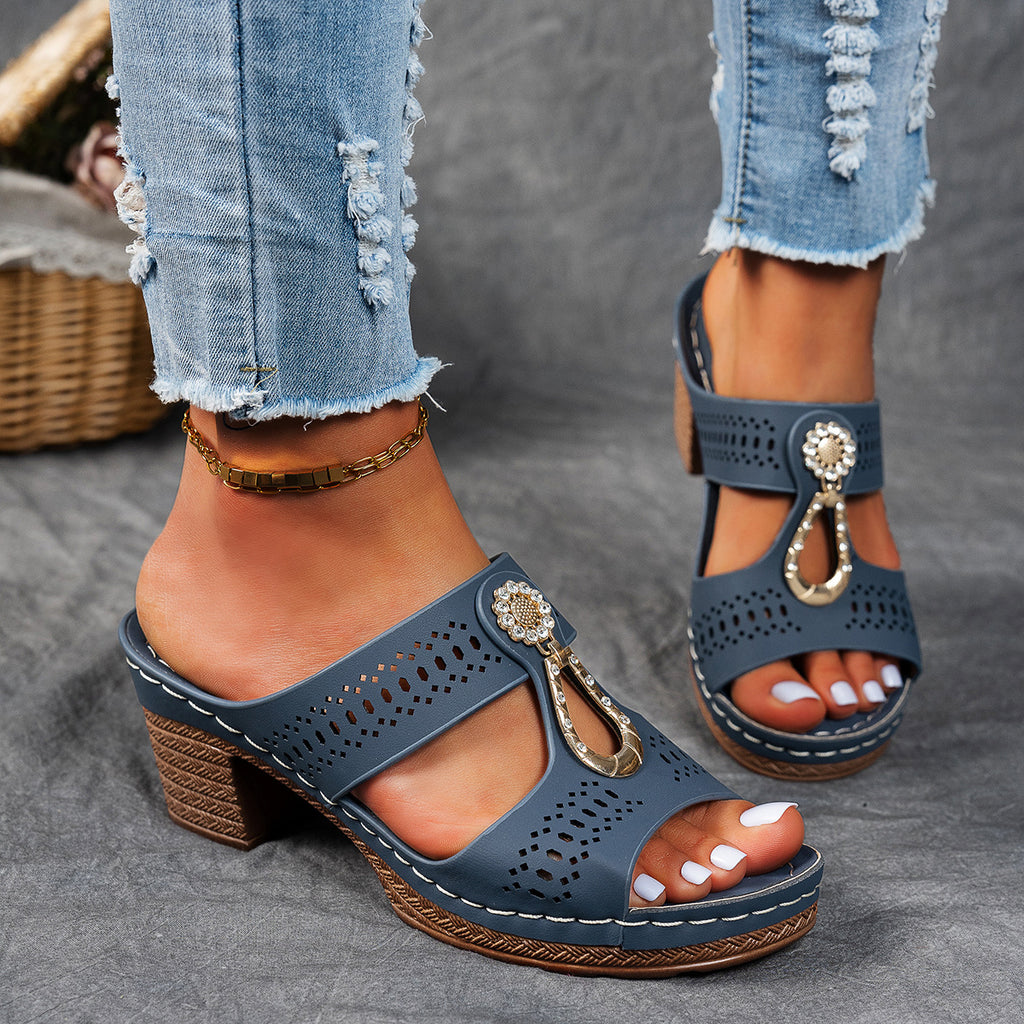 Orthopädische Sandalen mit Strass-Absatz ( 2 KAUFEN, VERSANDKOSTENFREI )