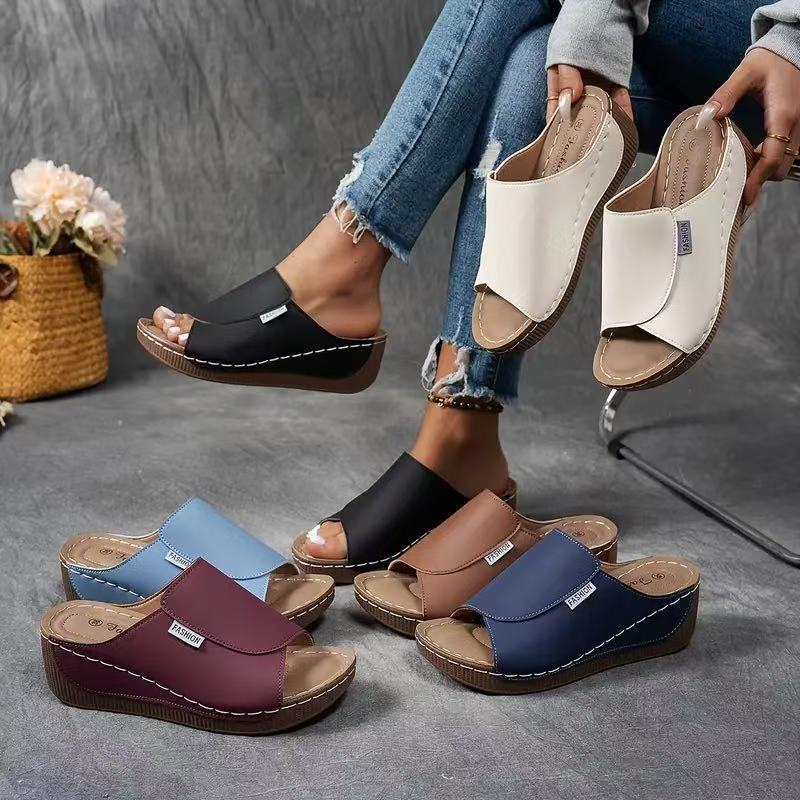 💥Hot Sale🔥Women's Casual Wedge Slide Sandals